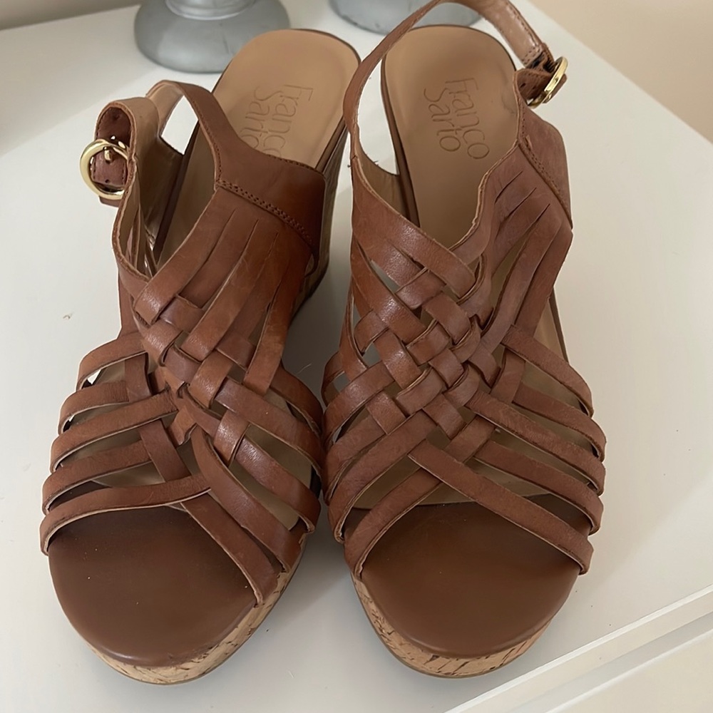 Franco Sarto Leather Wedges